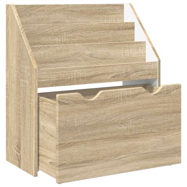 vidaXL Βιβλιοθήκη Παιδιών με συρτάρι Δρύς Sonoma 60x29,5x69 εκ 1 τεμ.