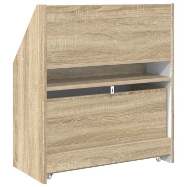 vidaXL Βιβλιοθήκη Παιδιών με συρτάρι Δρύς Sonoma 60x29,5x69 εκ 1 τεμ.