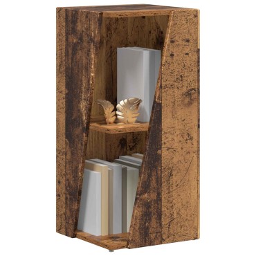 vidaXL Πλευρικό Ράφι 33x32x70,5cm Επεξεργασμένο Ξύλο Παλιό ξύλο