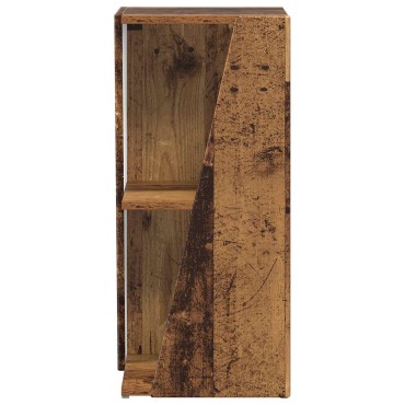 vidaXL Πλευρικό Ράφι 33x32x70,5cm Επεξεργασμένο Ξύλο Παλιό ξύλο