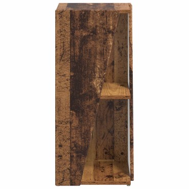vidaXL Πλευρικό Ράφι 33x32x70,5cm Επεξεργασμένο Ξύλο Παλιό ξύλο