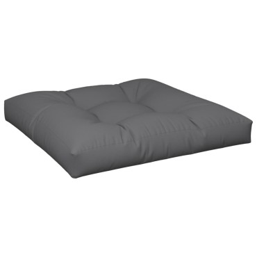 vidaXL Μαξιλάρι Παλέτας Ανθρακί 80x80x12cm Υφασμάτινο