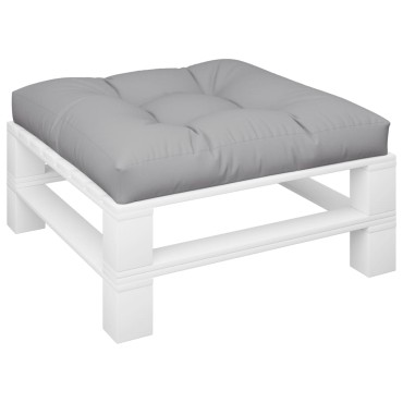 vidaXL Μαξιλάρι Παλέτας Γκρι 80x80x12cm Υφασμάτινο