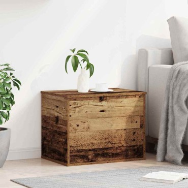 vidaXL Κουτί αποθήκευσης Παλαιό ξύλο 60x42x46cm