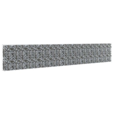 vidaXL Συρματοκιβώτιο Τοίχος 600x30x100cm Γαλβαν.Χάλυβας + Καλύμματα