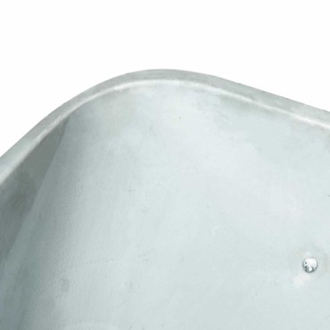 vidaXL Τροχόσπιτο Ασημί και Μαύρο 100 L 150 kg Γαλβανισμένος Χάλυβας