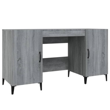 vidaXL Γραφείο Γκρι Sonoma 140x50x75cm από Επεξεργασμένο Ξύλο 1 τεμ.