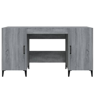 vidaXL Γραφείο Γκρι Sonoma 140x50x75cm από Επεξεργασμένο Ξύλο 1 τεμ.