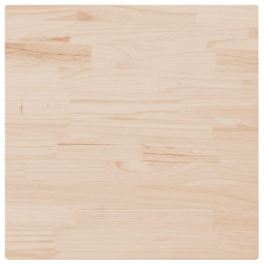 vidaXL Επιφάνεια Τραπεζιού Τετράγωνη 90x90x2,5cm Μασίφ Ξύλο Πεύκου 1 τεμ.