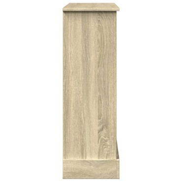 vidaXL Πλαίσιο Τζακιού Sonoma Δρυς 90x30x90 εκ. από Επεξ. Ξύλο