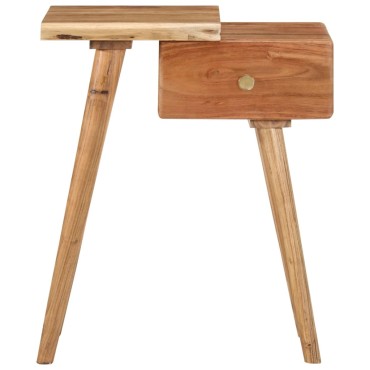 vidaXL Κομοδίνo 45x32x55cm από Μασίφ Ξύλο Ακακίας 1 τεμ.
