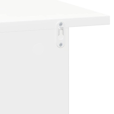 vidaXL Κομοδίνο Λευκό 40x30x25cm Επεξεργασμένο Ξύλο 1 τεμ.