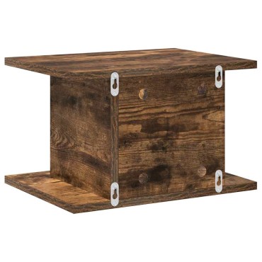 vidaXL Κομοδίνο Καπνιστό Δρύς 40x30x25cm Επεξεργασμένο Ξύλο 1 τεμ.