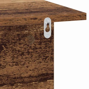 vidaXL Κομοδίνο Παλιό ξύλο 40x30x25cm Επεξεργασμένο Ξύλο 1 τεμ.