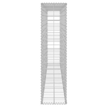 vidaXL Συρματοκιβώτιο Τοίχος 200x20x85cm Γαλβαν. Ατσάλι + Καλύμματα