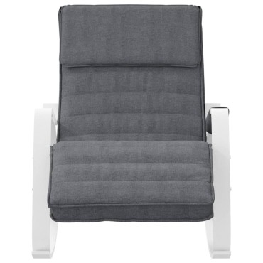 vidaXL Κουνιστή Πολυθρόνα Σκούρο Γκρι Υφασμάτινη 67x80x88cm 1 τεμ.