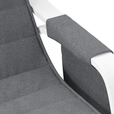 vidaXL Κουνιστή Πολυθρόνα Σκούρο Γκρι Υφασμάτινη 67x80x88cm 1 τεμ.