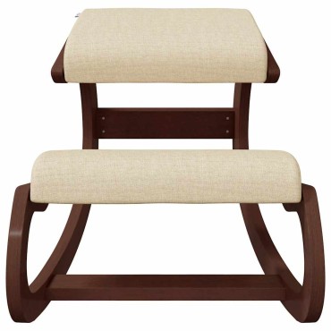 vidaXL Καρέκλα Γονάτων Κρεμ 55x84x55cm από Κόντρα Πλακέ Σημύδας 1 τεμ.