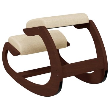 vidaXL Καρέκλα Γονάτων Κρεμ 55x84x55cm από Κόντρα Πλακέ Σημύδας 1 τεμ.