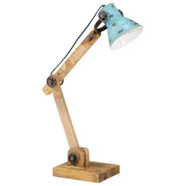 vidaXL Φωτιστικό Γραφείου 25 W Αντικέ Μπλε 23 x 18 x 96 εκ. Ε27