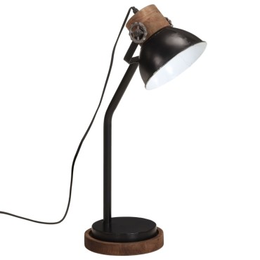 vidaXL Φωτιστικό Γραφείου 25 W Μαύρο 18x18x60 εκ. Ε27