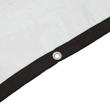 vidaXL Σαφής μουσαμάς με οπές 5x5 m πολυαιθυλένιο