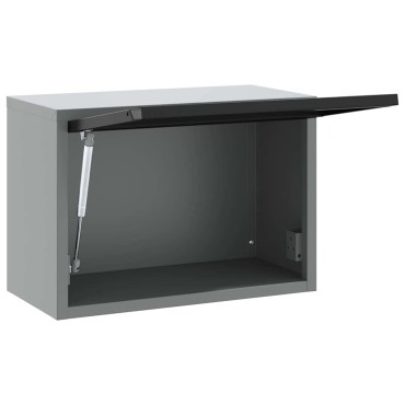 vidaXL Ντουλάπα εργαλείων Μαύρο και Γκρι 50 x 25 x 35 εκ.