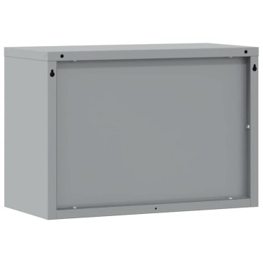 vidaXL Ντουλάπα εργαλείων Μαύρο και Γκρι 50 x 25 x 35 εκ.