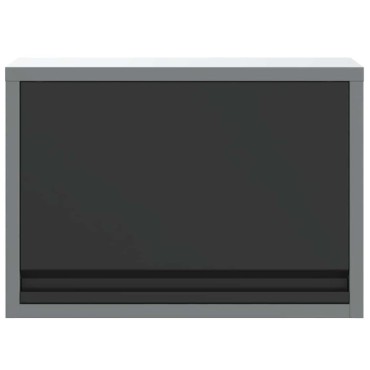 vidaXL Ντουλάπα εργαλείων Μαύρο και Γκρι 50 x 25 x 35 εκ.