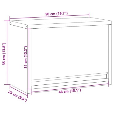 vidaXL Ντουλάπα εργαλείων Μαύρο και Γκρι 50 x 25 x 35 εκ.