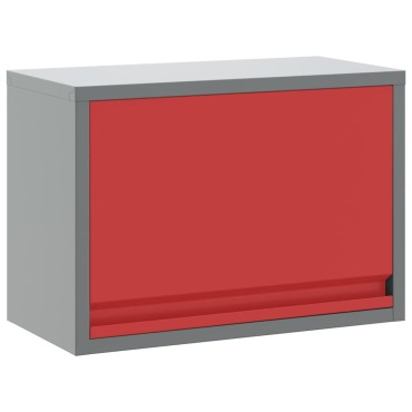 vidaXL Ντουλάπα εργαλείων Κόκκινο και Γκρι 50 x 25 x 35 εκ.