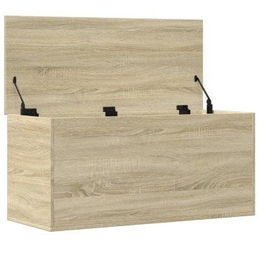 vidaXL Κουτί Αποθήκευσης Sonoma Δρυς 100x42x46cm Επεξεργασμένο Ξύλο 1 τεμ.