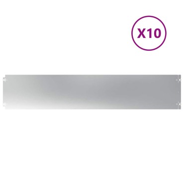 vidaXL Περιφράξεις γκαζόν 10 τεμάχια 20x103 cm από γαλβανισμένο χάλυβα