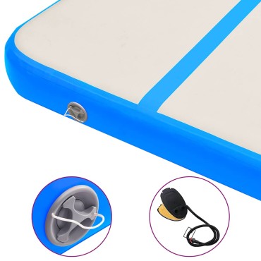vidaXL Στρώμα Ενόργανης Φουσκωτό Μπλε 700 x 100 x 15 εκ. PVC με Τρόμπα