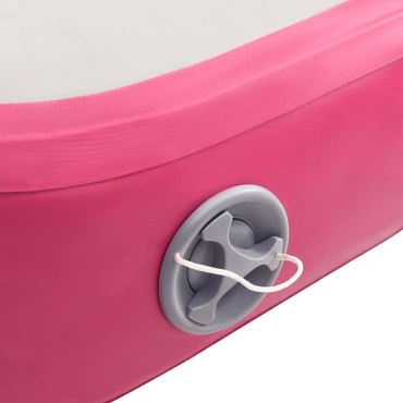 vidaXL Στρώμα Ενόργανης Φουσκωτό Ροζ 300 x 100 x 20 εκ. PVC με Τρόμπα