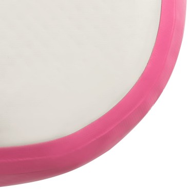 vidaXL Στρώμα Ενόργανης Φουσκωτό Ροζ 300 x 100 x 20 εκ. PVC με Τρόμπα