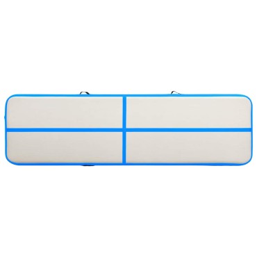 vidaXL Στρώμα Ενόργανης Φουσκωτό Μπλε 800 x 100 x 20 εκ. PVC με Τρόμπα