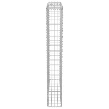 vidaXL Συρματοκιβώτιο Τοίχος 100x20x150cm Γαλβαν.Χάλυβας + Καλύμματα