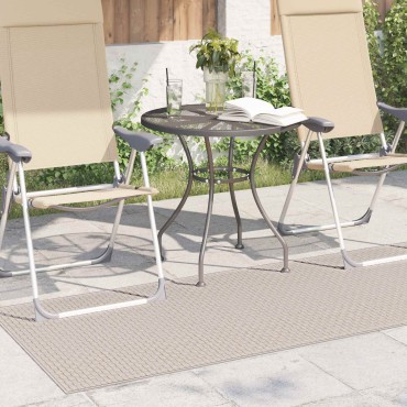 vidaXL Χαλιά χώρου Ορθογώνιος FARO Κρεμ 150x80cm Πολυεστέρας