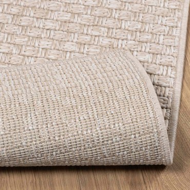 vidaXL Χαλιά χώρου Ορθογώνιος FARO Κρεμ 150x80cm Πολυεστέρας