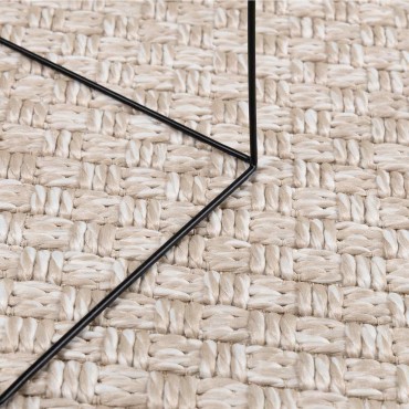 vidaXL Χαλιά χώρου Ορθογώνιος FARO Κρεμ 150x80cm Πολυεστέρας