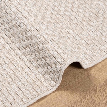 vidaXL Χαλιά χώρου Ορθογώνιος FARO Κρεμ 150x80cm Πολυεστέρας