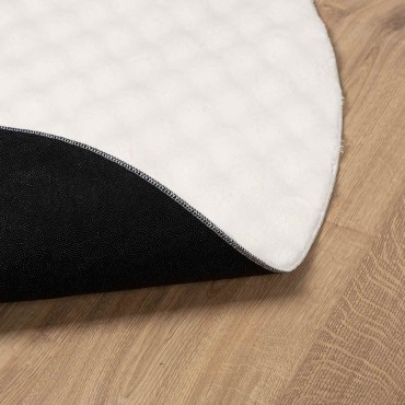 vidaXL Χαλιά χώρου Γύρος SIROLO Κρεμ 200 CM Πολυεστέρας 200x200cm