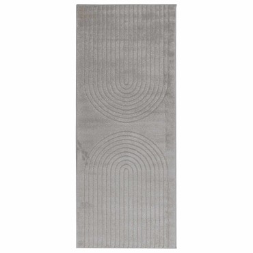 vidaXL Χαλί εσωτερικού χώρου GALATI Γκρι 80x200cm Πολυεστέρας