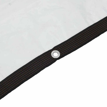 vidaXL Σαφής μουσαμάς με οπές 4x6 m πολυαιθυλένιο