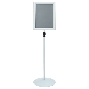 vidaXL Πόδι αφίσας Ασημί 33 x 33 x 126 εκ PVC και Ατσάλι