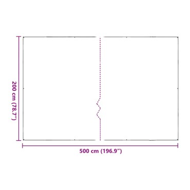vidaXL Κάλυμμα φυτών με οπές 2x5 m Πολυαιθυλένιο