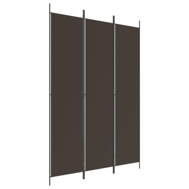 vidaXL Διαχωριστικό Δωματίου με 6 Πάνελ Καφέ 150x220cm από Ύφασμα 1 τεμ.