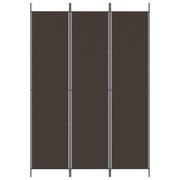 vidaXL Διαχωριστικό Δωματίου με 6 Πάνελ Καφέ 150x220cm από Ύφασμα 1 τεμ.