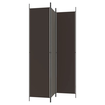 vidaXL Διαχωριστικό Δωματίου με 6 Πάνελ Καφέ 150x220cm από Ύφασμα 1 τεμ.